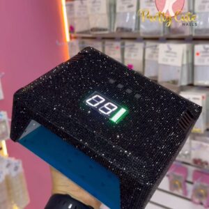 LAMPARA DE BRILLOS NEGRA