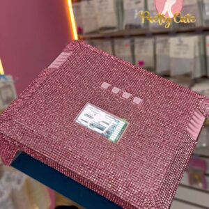 LAMPARA DE BRILLOS ROSA